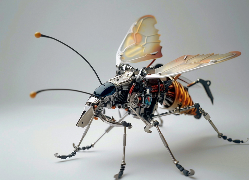 Photo d'un robot inspiré d'un insecte