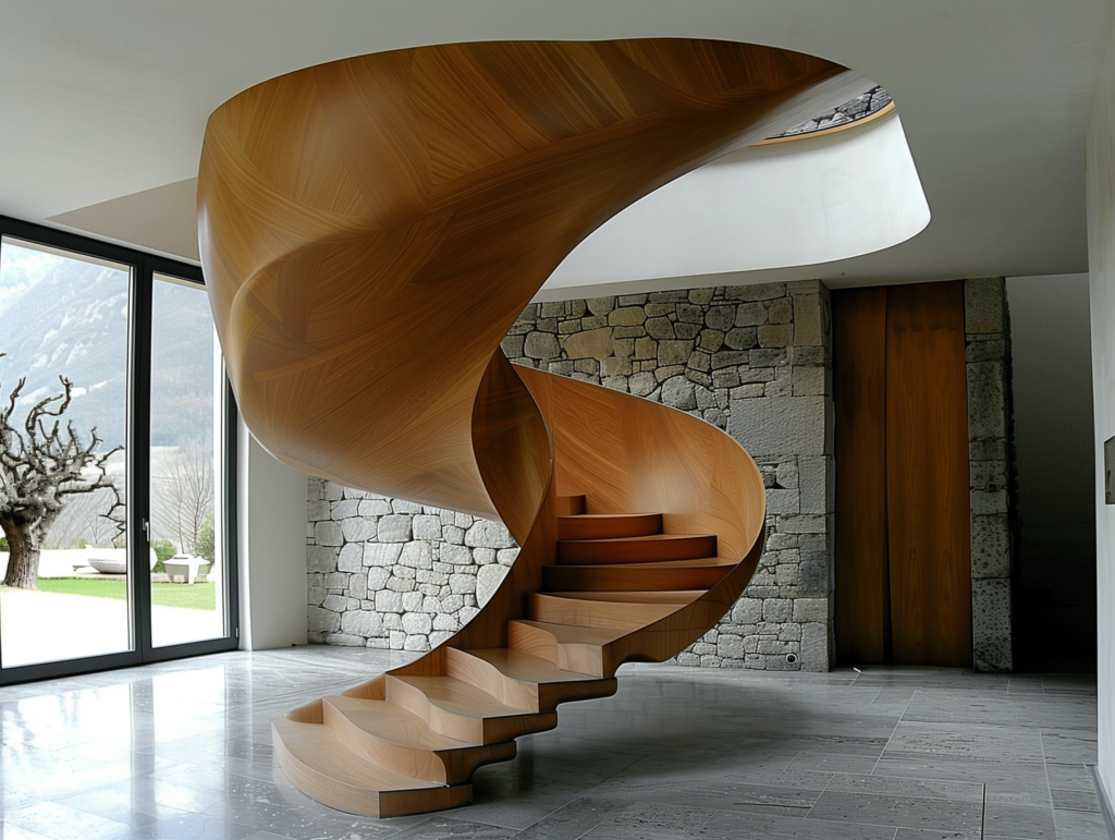 Escalier en bois