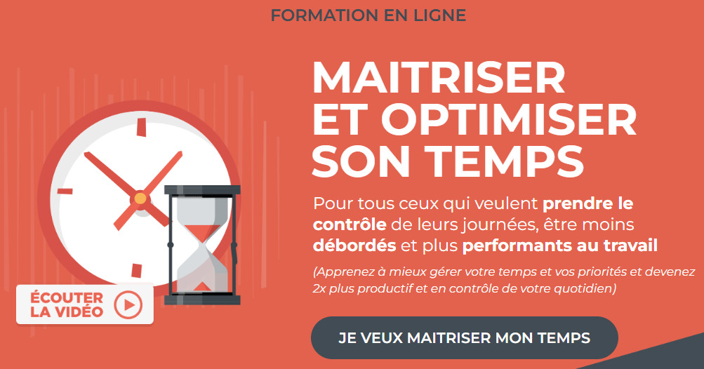 Formation gratuite maitriser son temps